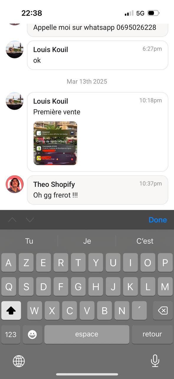 Première vente — Louis